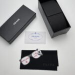 هاردباکس پرادا مشکی کیف عینک پرادا جعبه عینک پرادا اورجینال