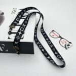 بند عینک پارچه ای بند عینک لویی ویتون سفیدمشکی