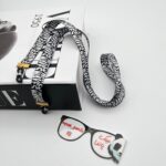 بند عینک پارچه ای بند عینک سیاه سفید