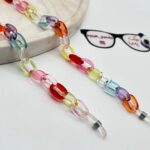 بند عینک زنجیری رنگی (کد527)