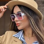 عینک آفتابی زنانه شنل مربعی(کد2010)