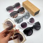 عینک افتابی زنانه گرد باربری کائوچو