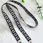 بندعینک فندی مشکی پارچه ای