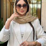 عینک آفتابی زنانه طوسی کائوچو