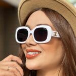 عینک آفتابی سلین سفید (کد 8097)