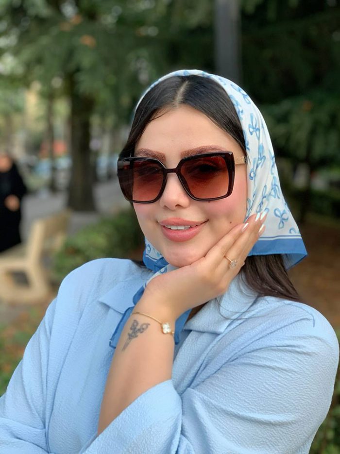 عینک آفتابی  زنانه دسته شاین شکلاتی(کد5813) - Image 1