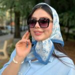 عینک آفتابی زنانه دسته شاین شکلاتی
