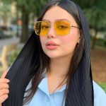 عینک آفتابی زنانه اسپرت زرد