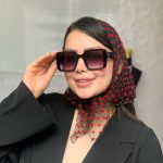 عینک آفتابی زنانه دسته شاین شکلاتی