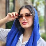 عینک آفتابی زنانه عسلی(کد 5901)