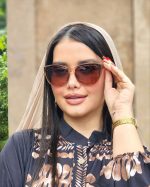 عینک آفتابی زنانه عسلی (کد 7803) - Image 2