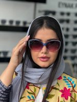 عینک آفتابی زنانه  جیمی چو طوسی صورتی (کد5888)