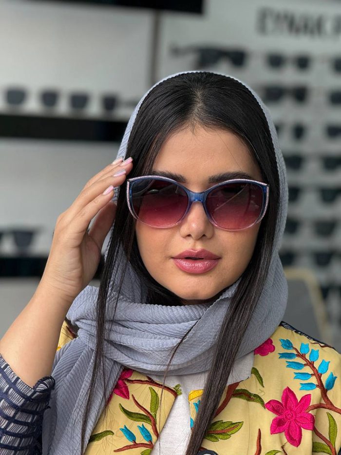 عینک آفتابی زنانه  جیمی چو طوسی صورتی (کد5888) - Image 1